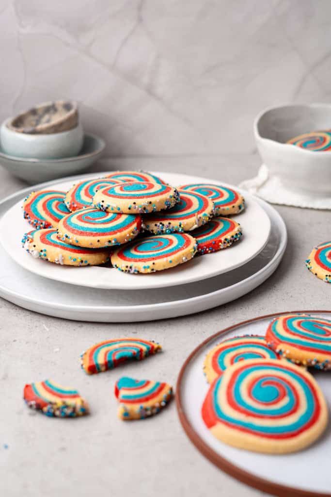 Patriotic Pinwheel Cookies