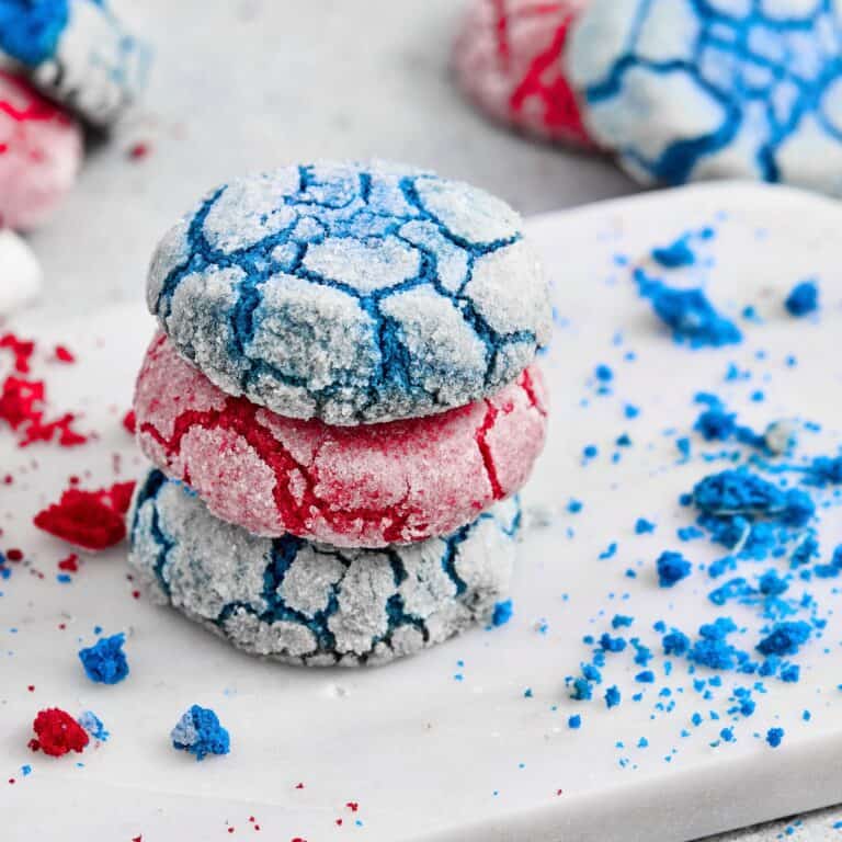4th of July Crinkle Cookies