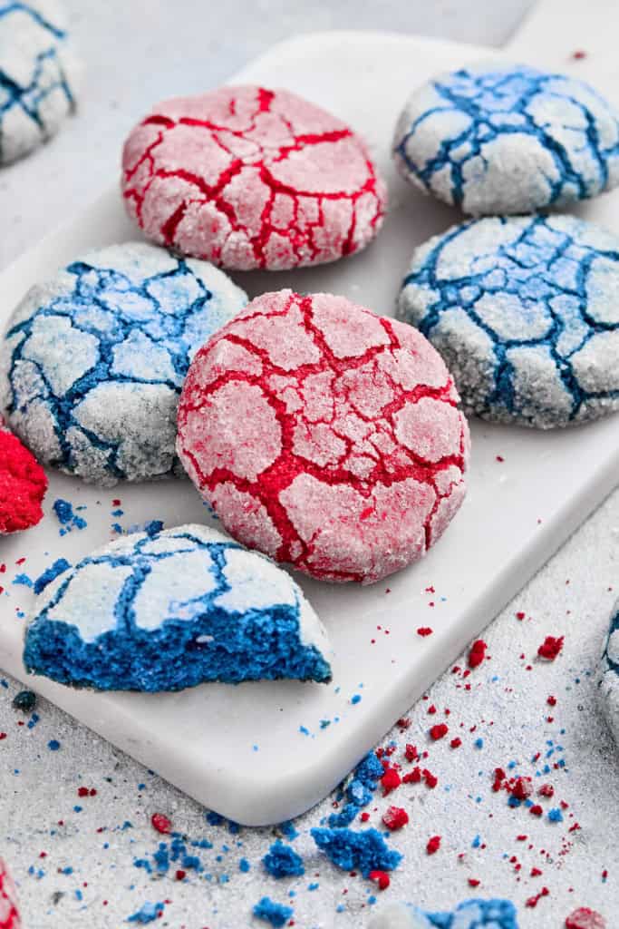 4th of July Crinkle Cookies