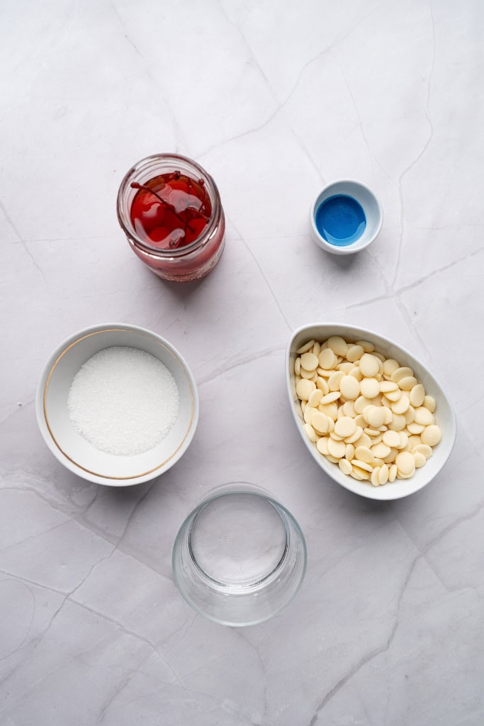 Red White and Blue Cherries ingredients