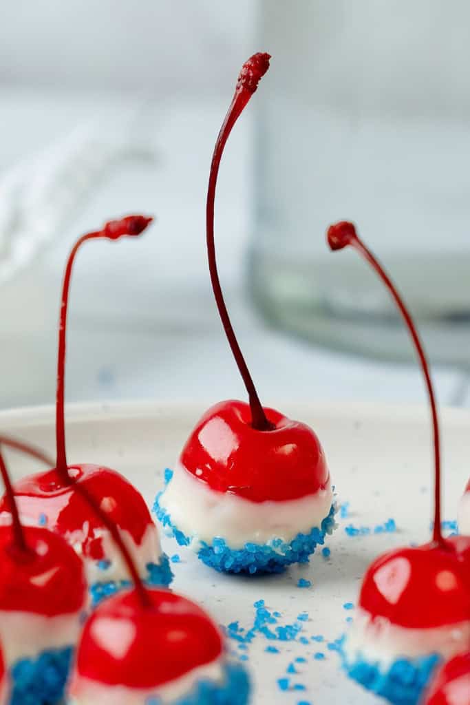 Red White and Blue Cherries