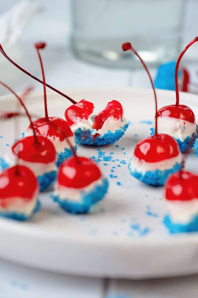 Red White and Blue Cherries