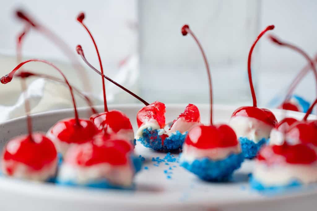 Red White and Blue Cherries