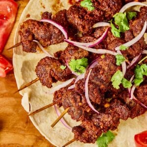 Suya Beef Kabobs