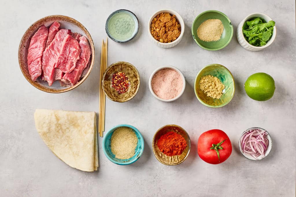 Suya Beef Kabobs ingredients