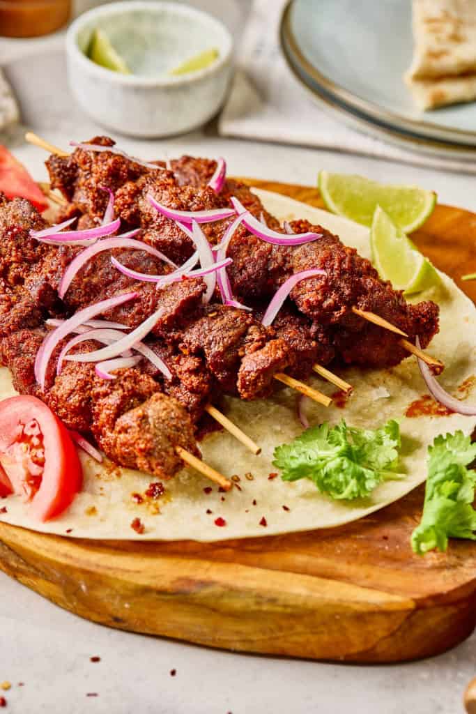 Suya Beef Kabobs
