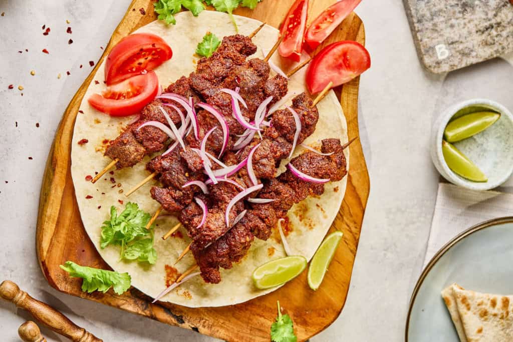 Suya Beef Kabobs
