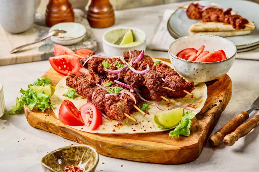 Suya Beef Kabobs