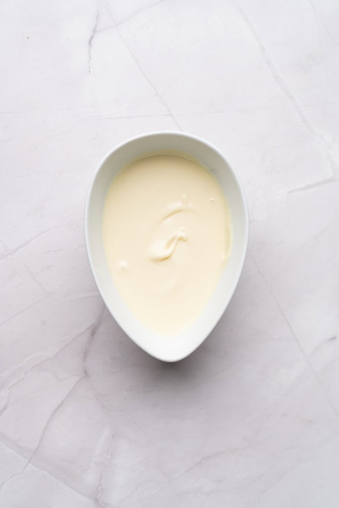 melted white chocolate