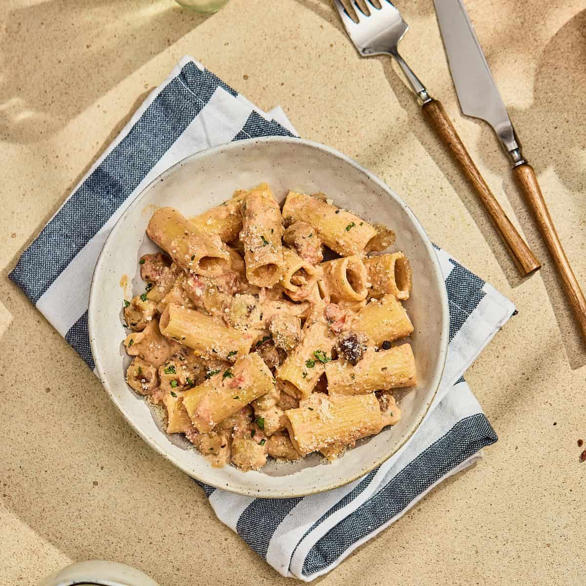Creamy Italian Sausage Rigatoni