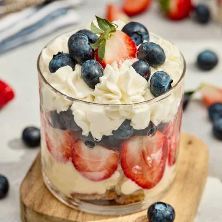Red White and Blue Trifle