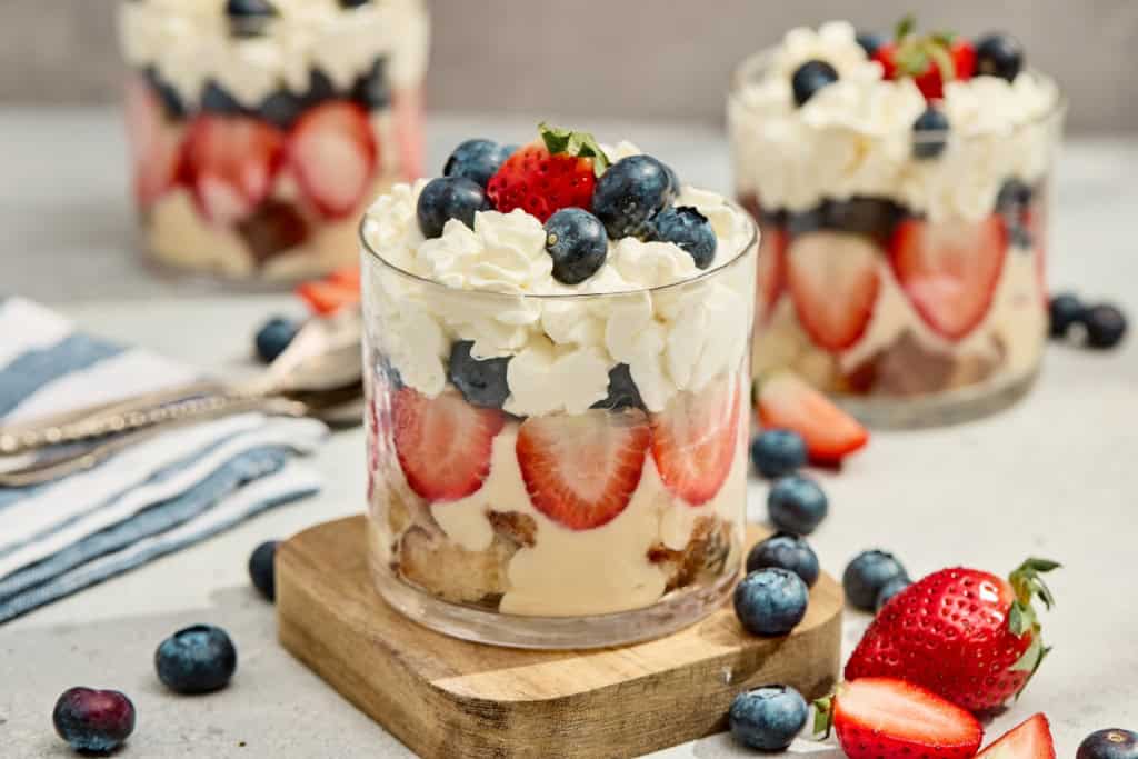 Red White and Blue Trifle