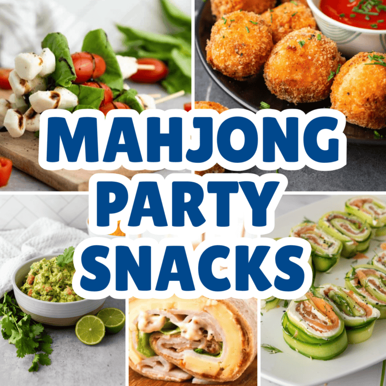 mahjong party snacks