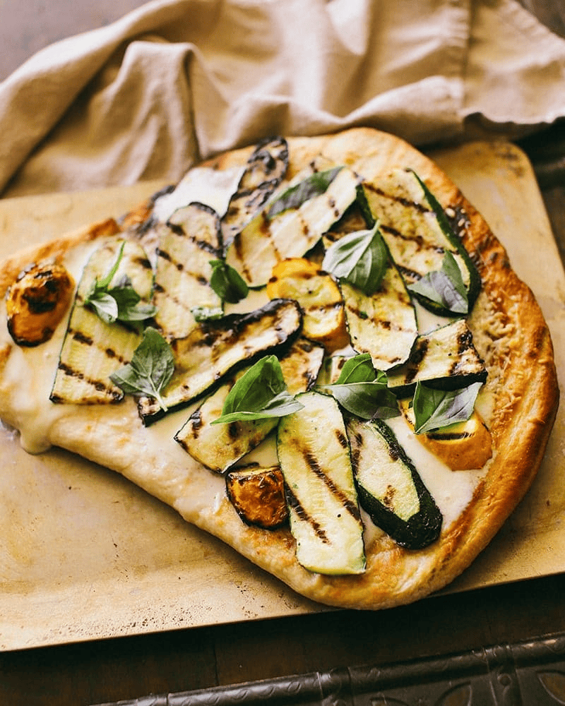 Grilled Zucchini Pizza