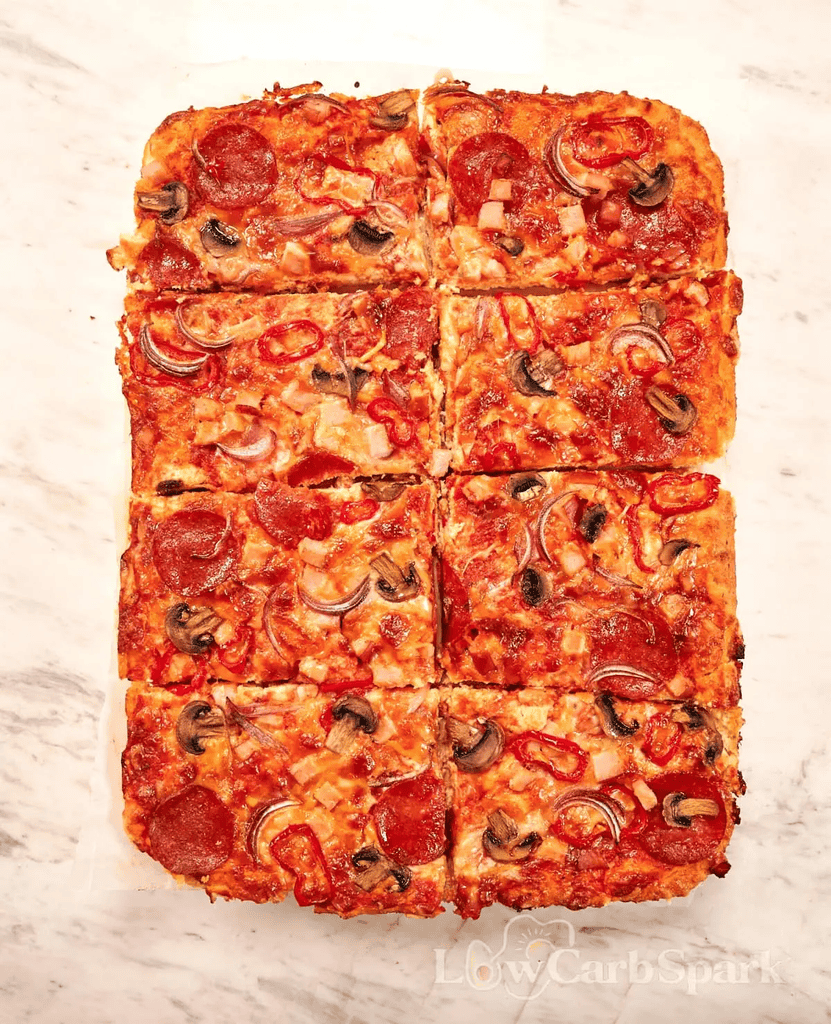 Sheet Pan Cottage Cheese Pizza
