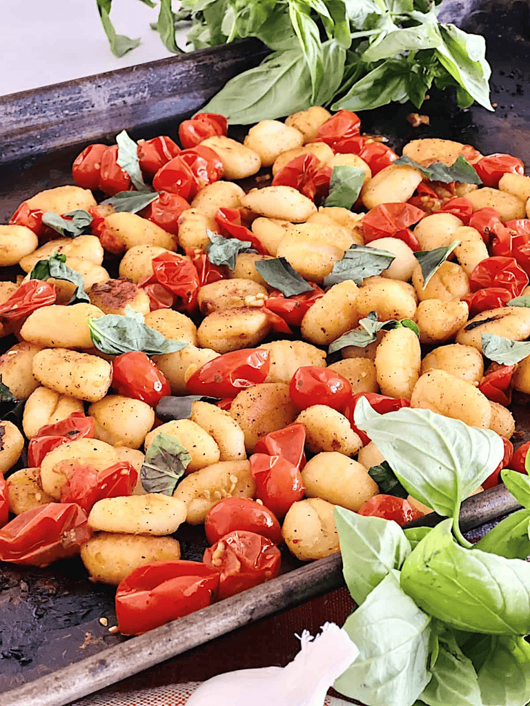 Sheet Pan Tomato Basil Gnocchi