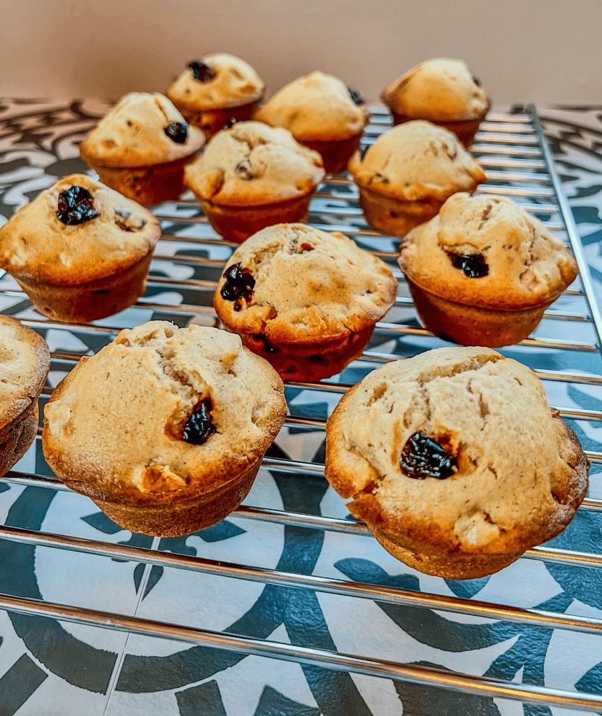 Apple Cherry Muffins