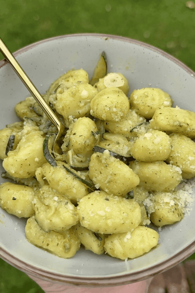 Gnocchi with Pesto and Zucchini