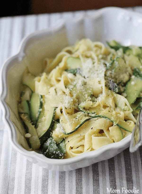 Zucchini Ribbons and Pappardelle