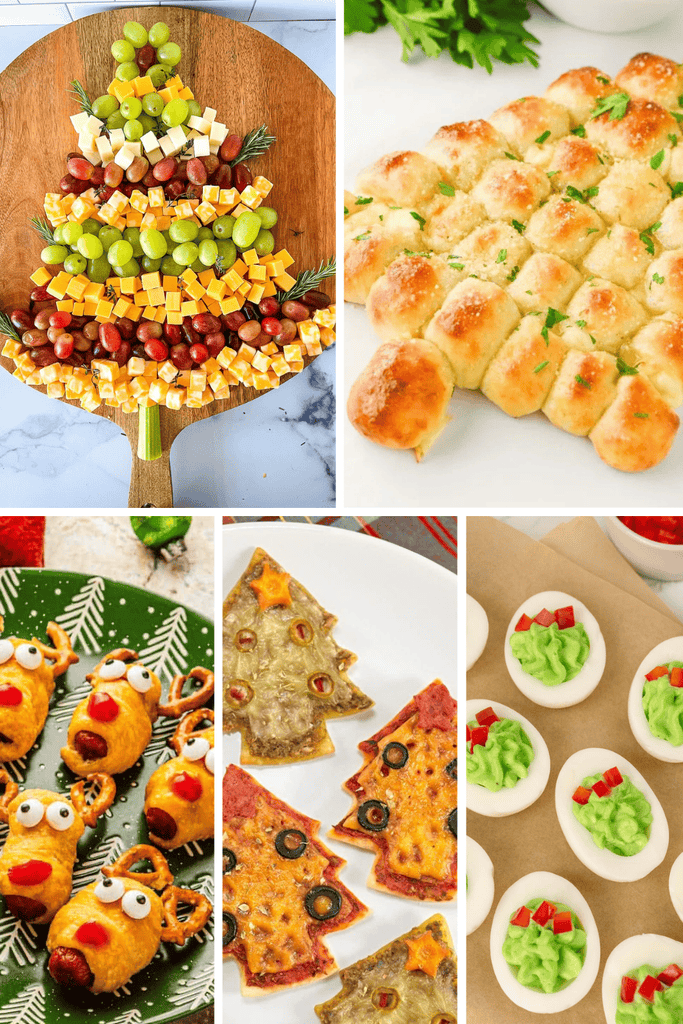 Christmas themed finger foods