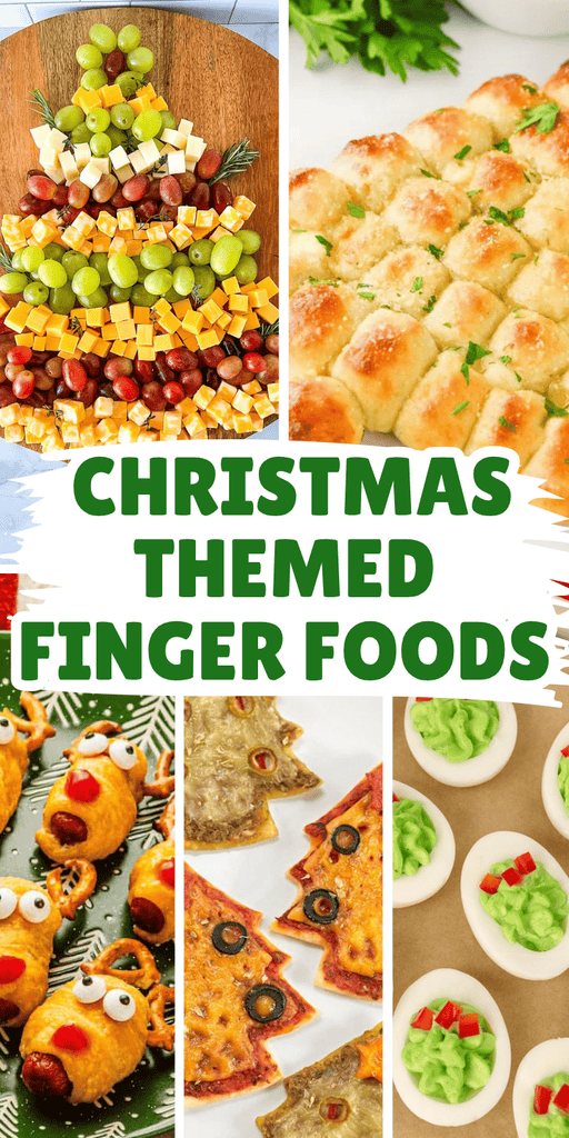 Christmas themed finger foods