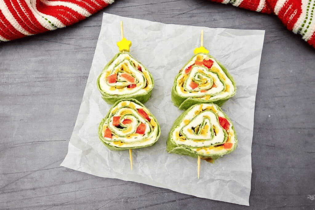 Christmas Tree Pinwheels