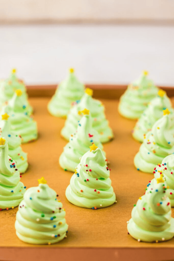 Meringue Christmas Trees